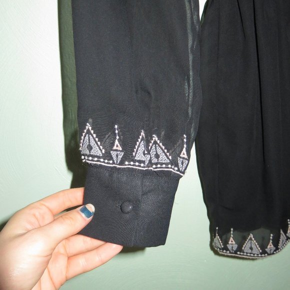 House of Harlow 1960 Hendrix Embroidered Romper XS - Picture 7 of 10